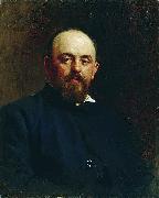 Ilya Repin Portrait of railroad tycoon and patron of the arts Savva Ivanovich Mamontov. oil painting